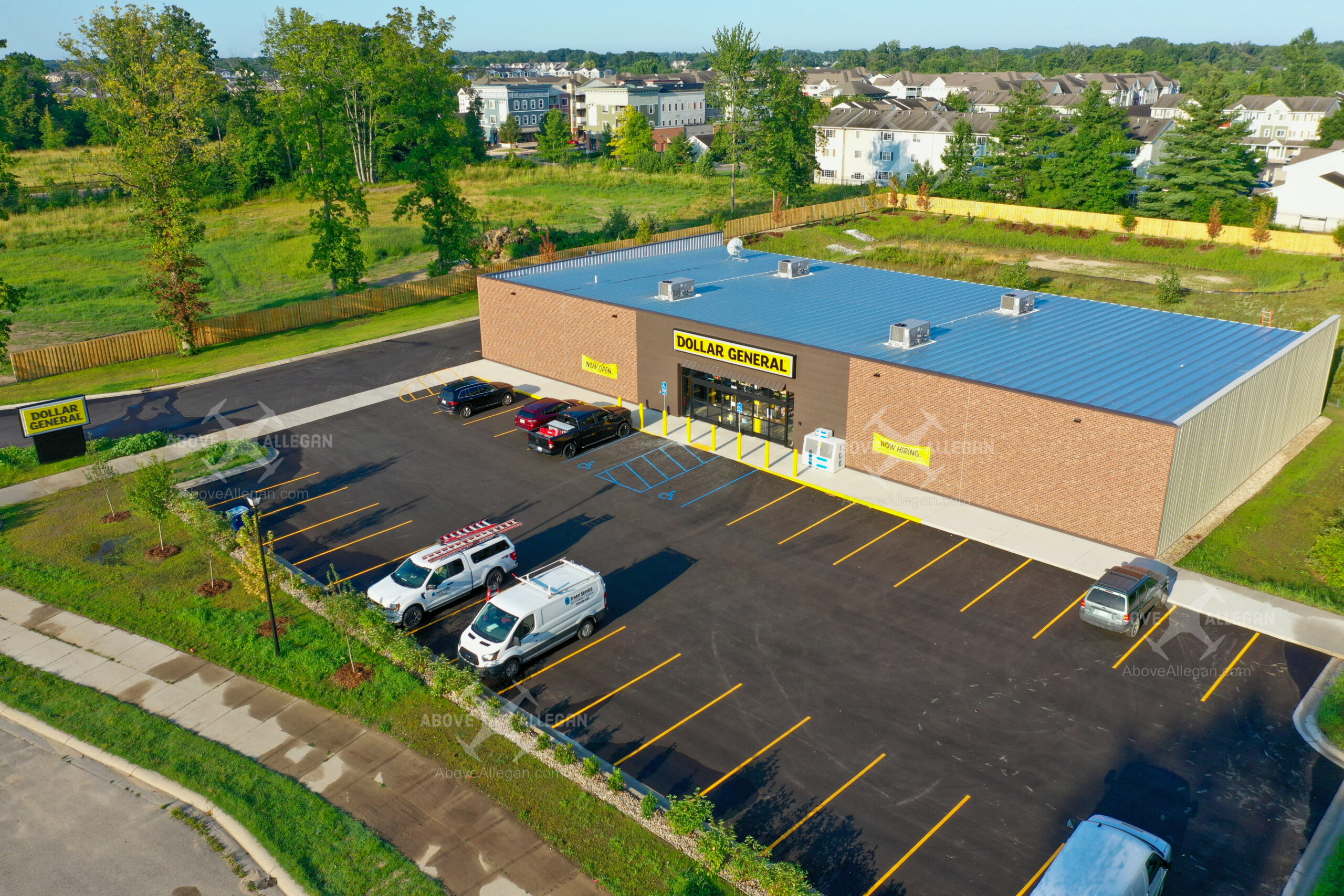 Dollar General as seen from low altitude